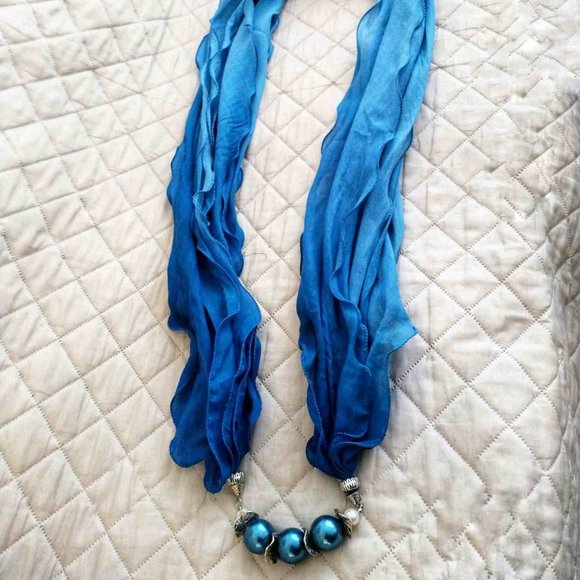 Ombre Infinity Scarf/Choker Necklace Combo - Picture 3 of 3